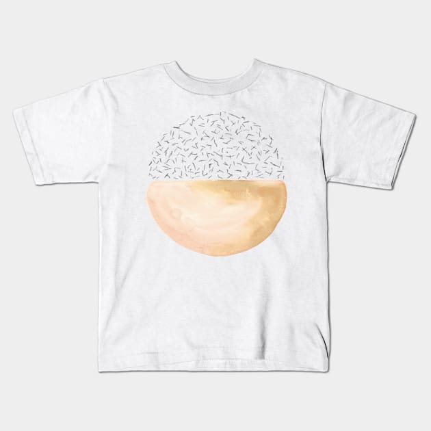 Pastel watercolor circle Kids T-Shirt by WhalesWay